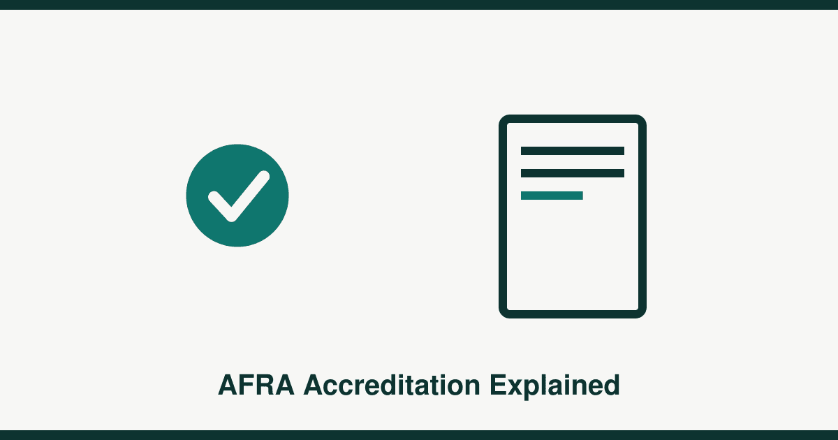 What AFRA accreditation actually means (and what it doesn't)