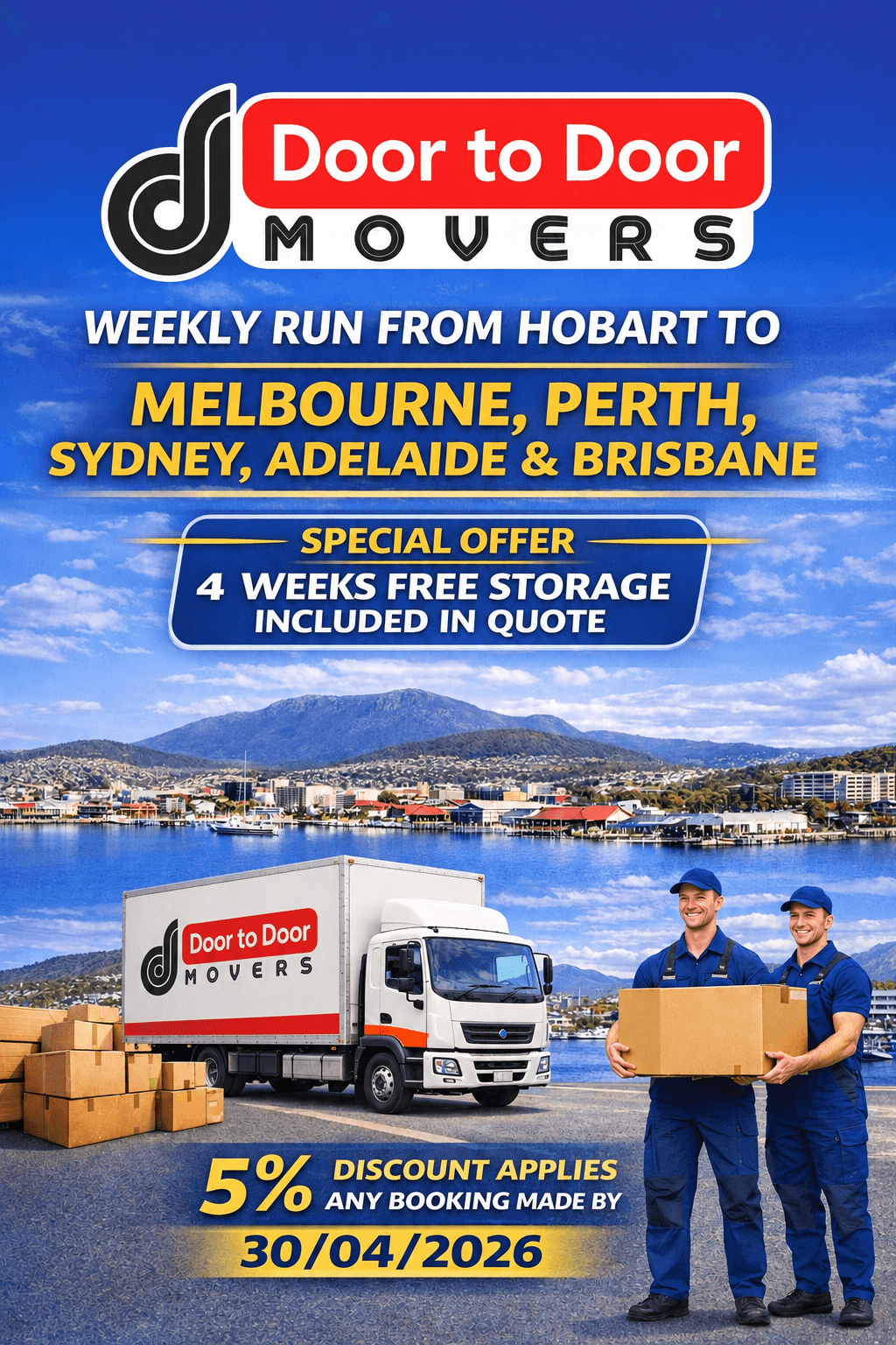 Door TO Door Movers Hobart