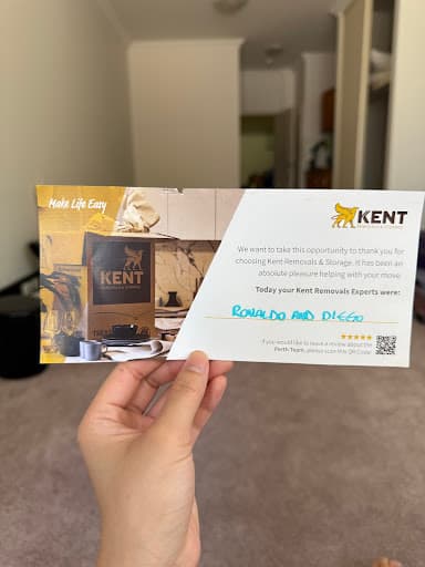 Kent Removals & Storage — Customer photo